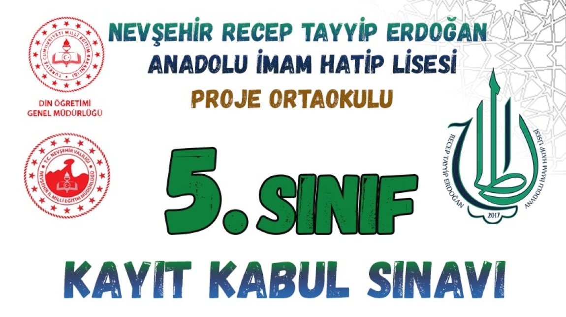 5. Sınıf Kayıt Kabul Sınavı Başvurumuz Başladı